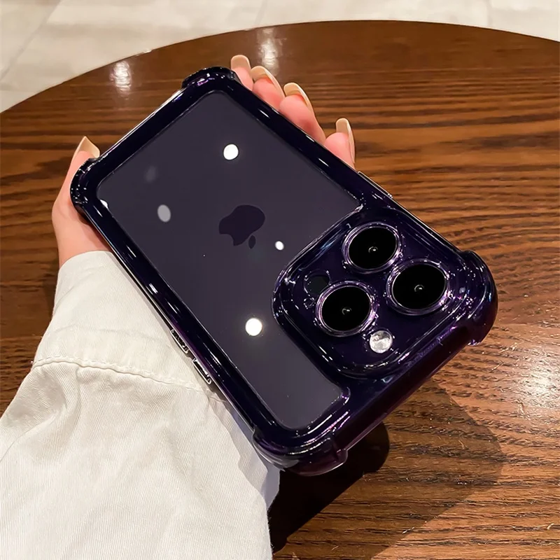 Роскошный прозрачный силиконовый чехол для телефона для iphone 17 - Фотография_6