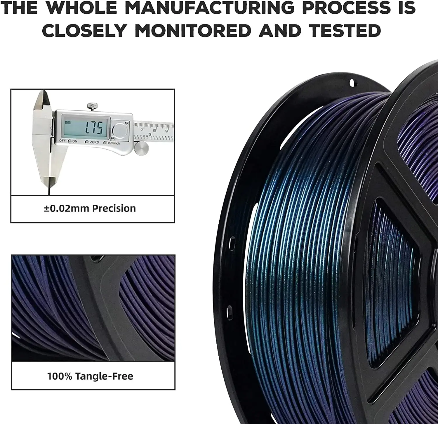 Pla-нить flashforge pro меняющая цвет - Фотография_3