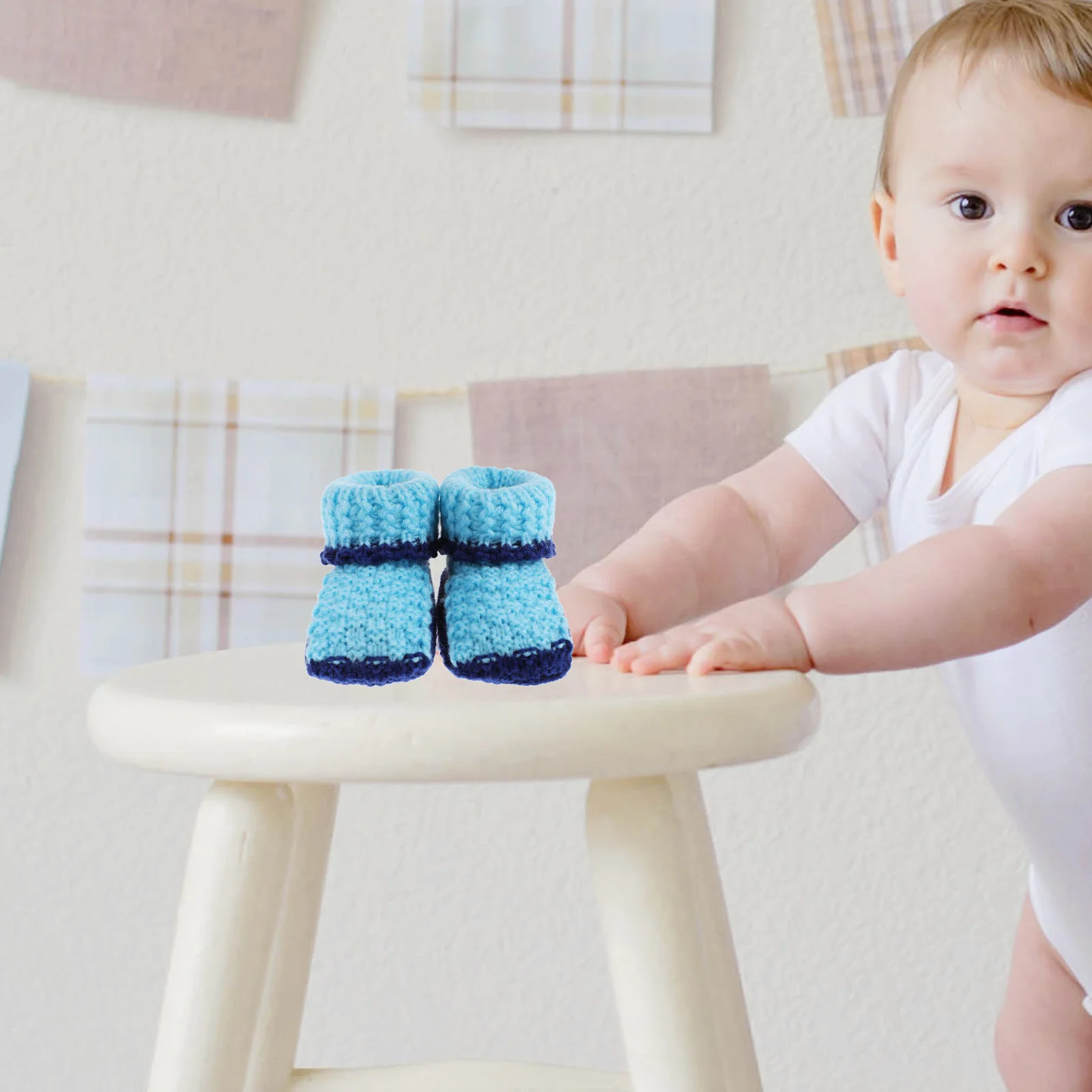 1 пара вязаной крючком детской обуви - Фотография_4