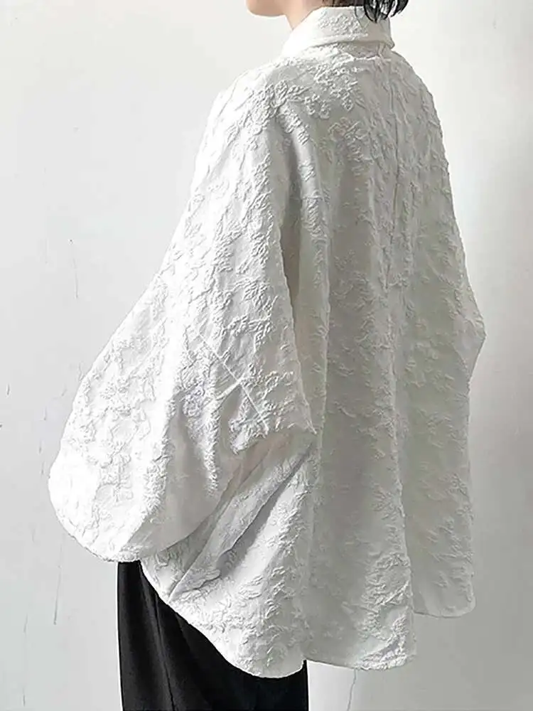2xl белая новая мятая жаккардовая - Фотография_2