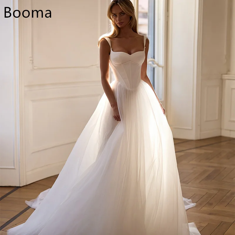 Booma простые длинные свадебные - Фотография_3