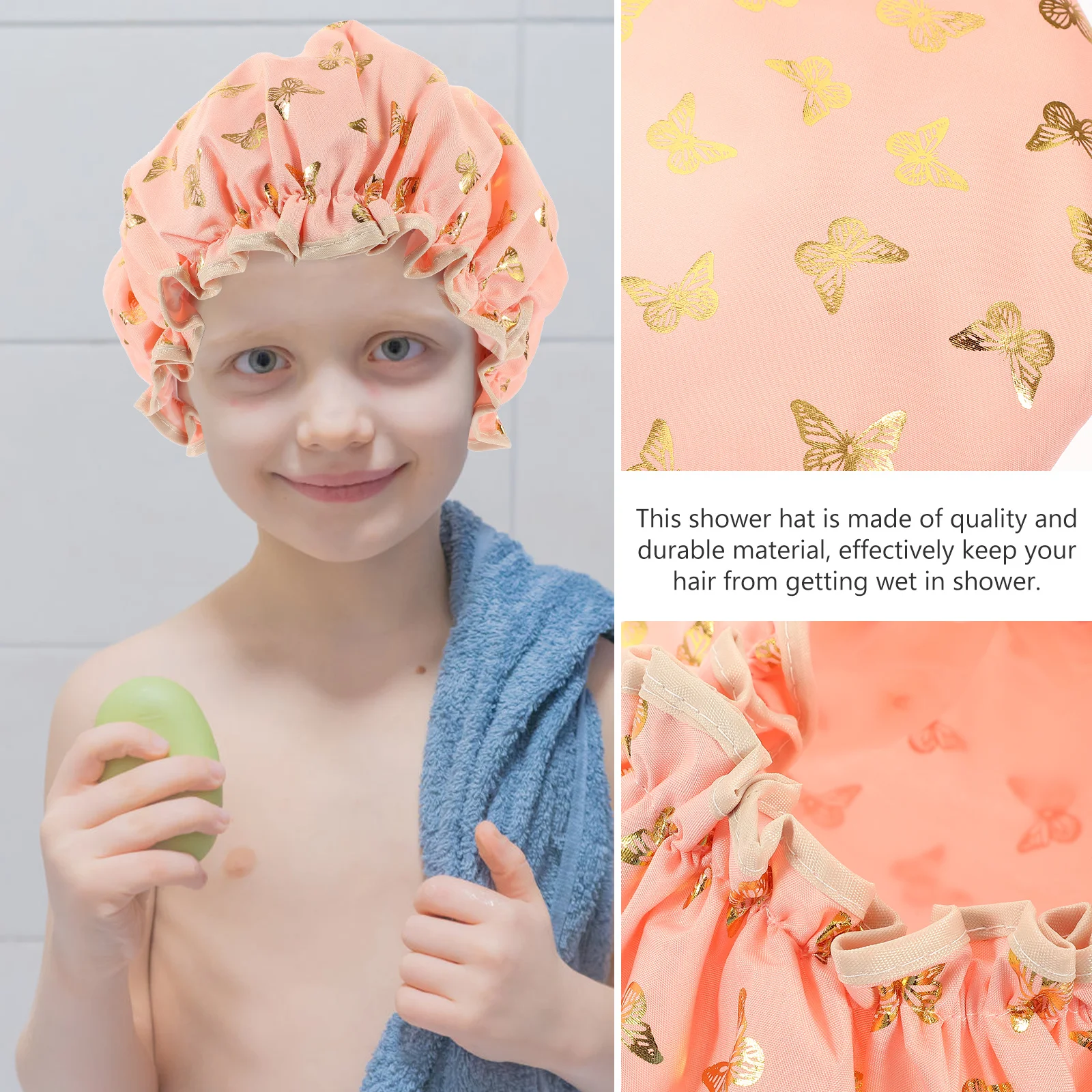 Водонепроницаемая детская шапочка для купания - Фотография_4