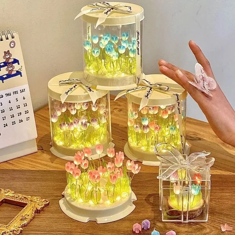 Diy тюльпан лампа имитация цветка - Фотография_5