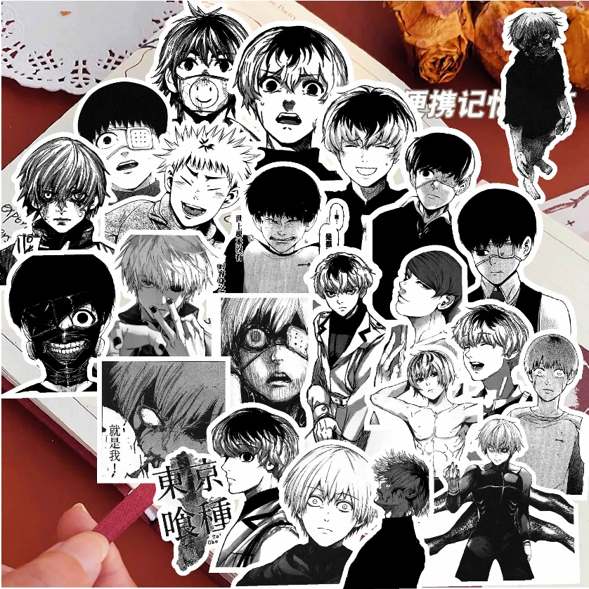 Наклеек с персонажами анимационного сериала "tokyo ghoul" - Фотография_4