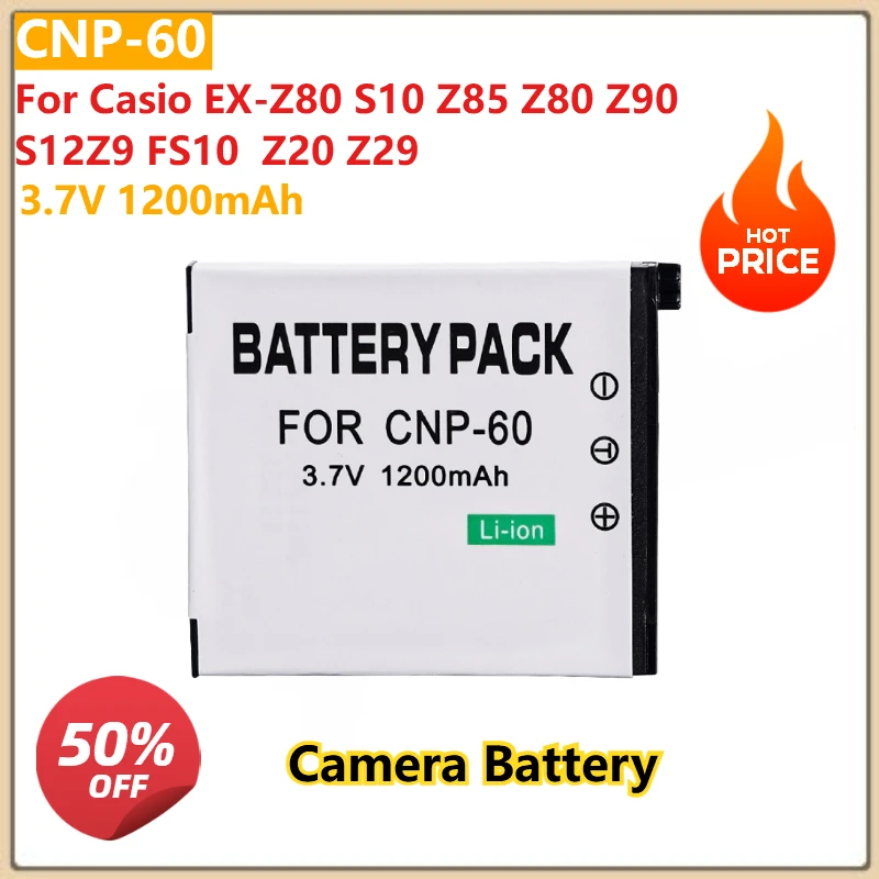 Сменный аккумулятор для камеры cnp-60 3