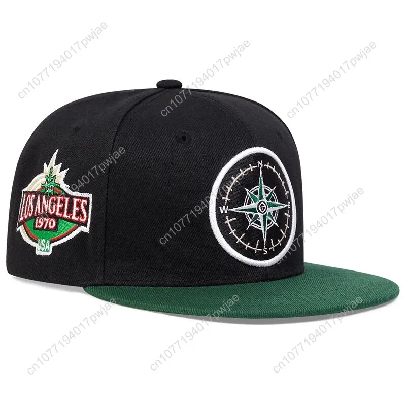 Унисекс шляпы в стиле хип-хоп с вышивкой компаса - Фотография_4