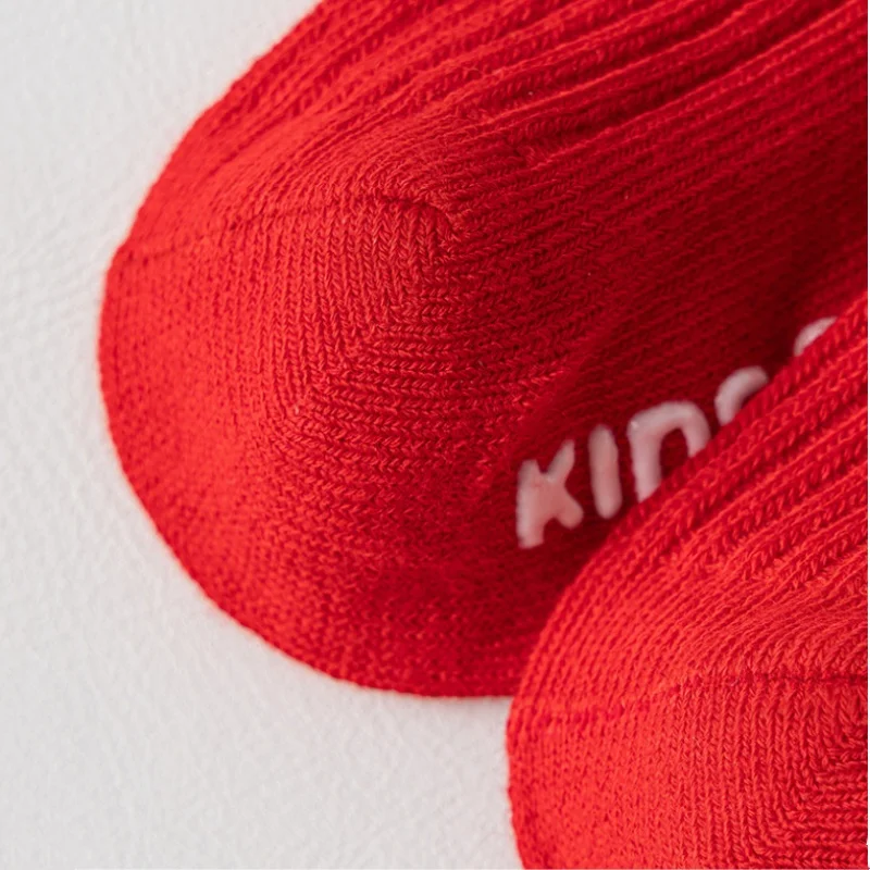 Красные рождественские детские носки для мальчиков и девочек - Фотография_6