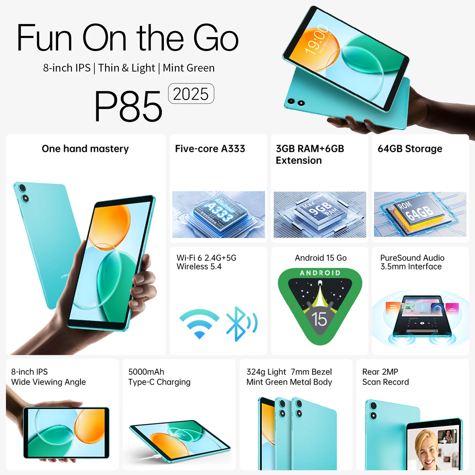 Teclast p85 android 15 планшет - Фотография_2