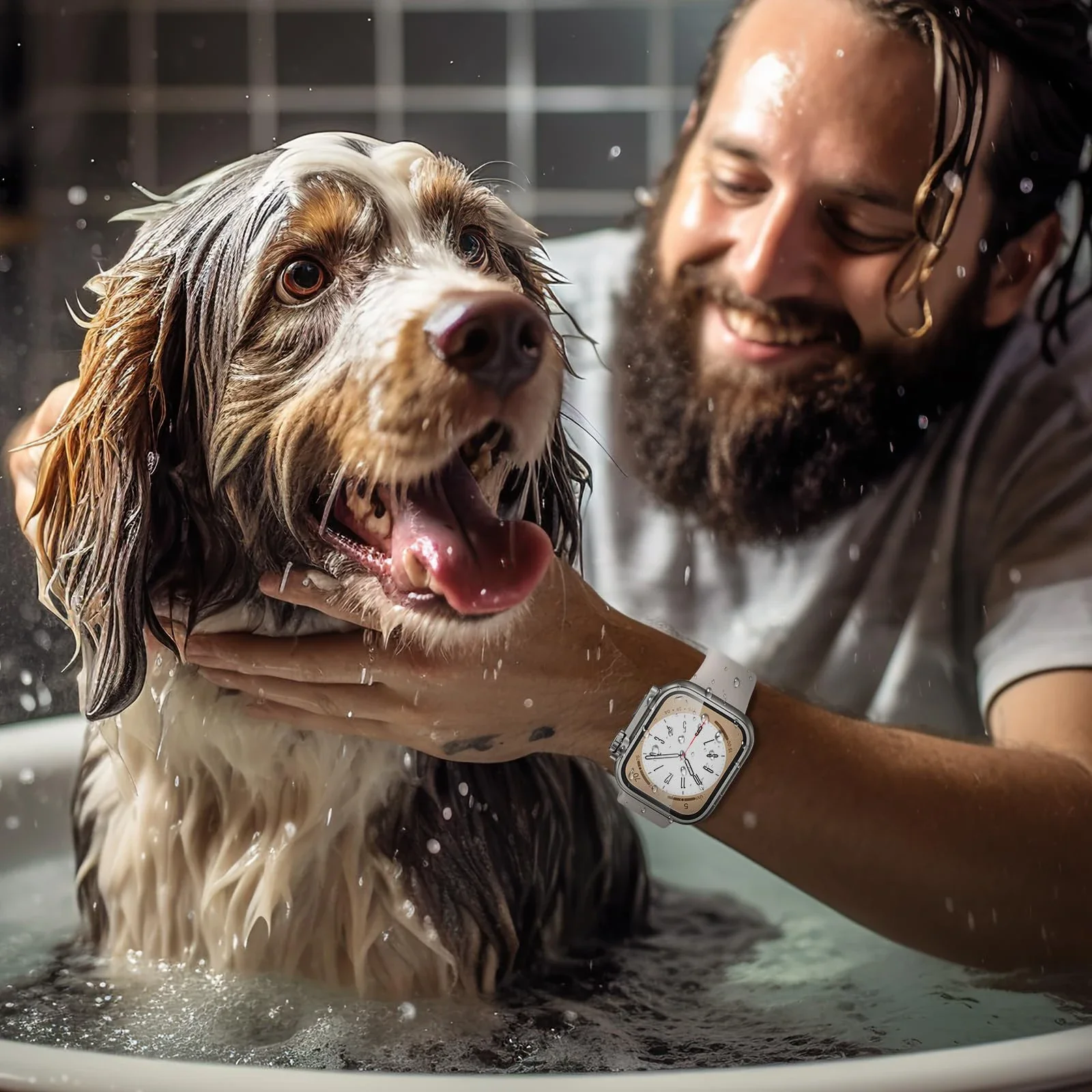 Закаленное стекло + чехол для apple watch - Фотография_5