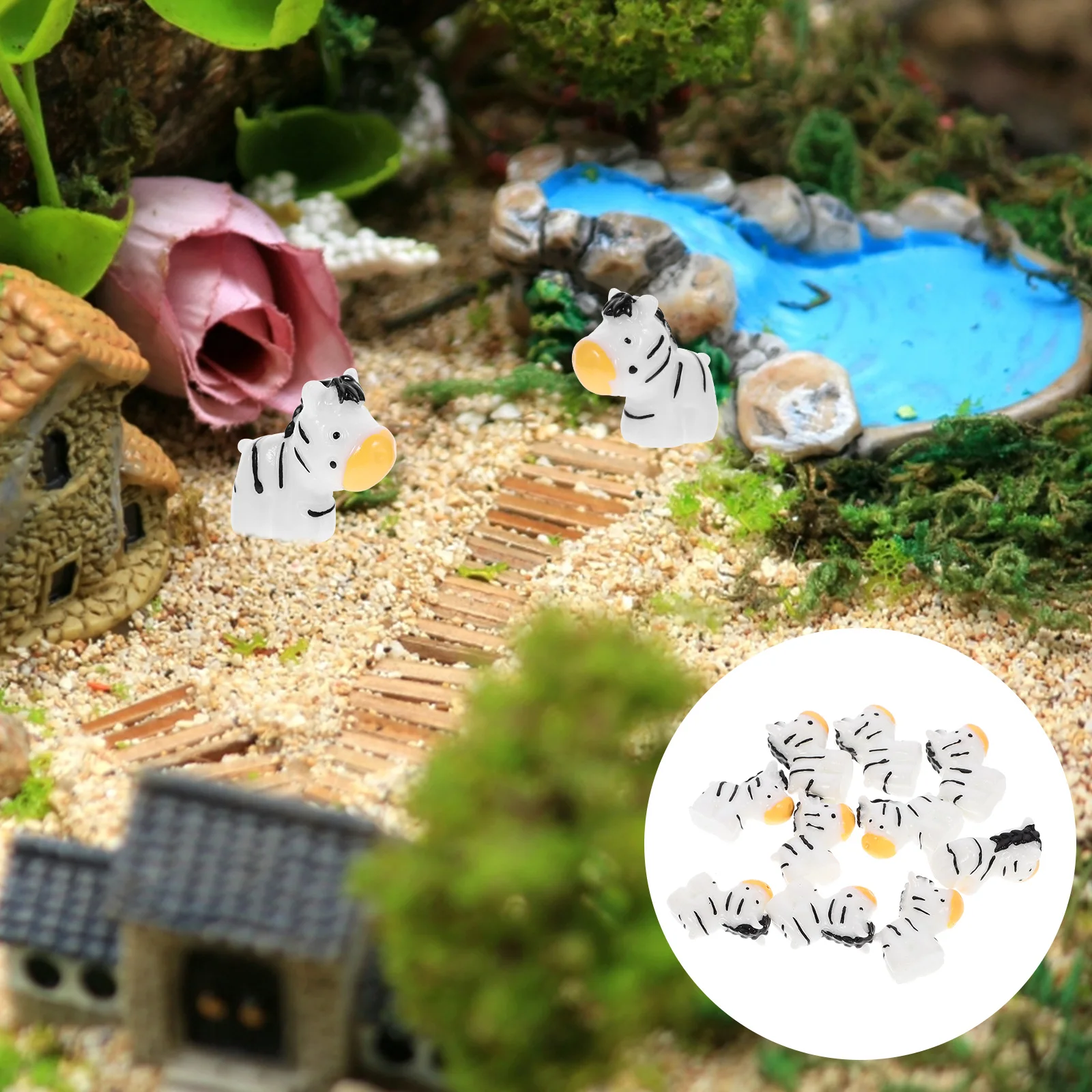 Мини-зебра орнамент украшения стол - Фотография_2