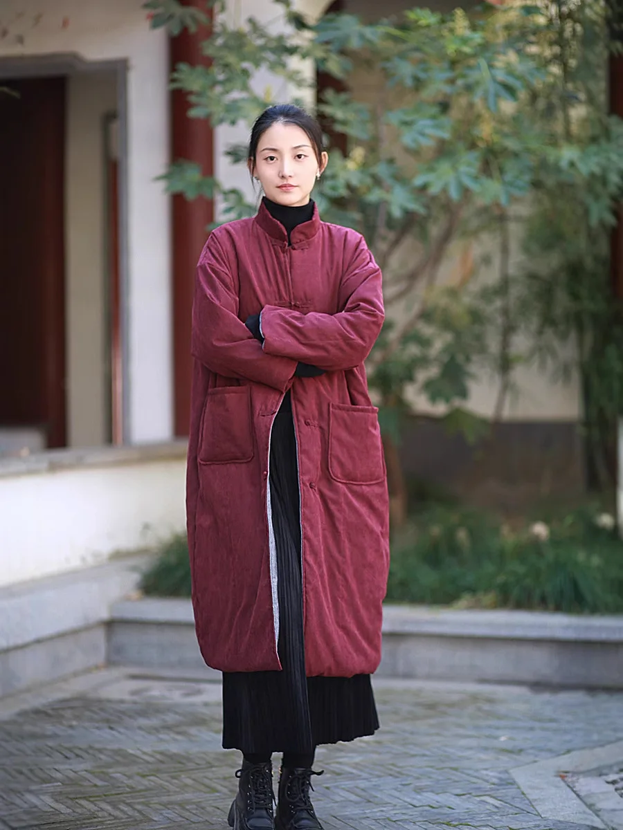 Винтажное пальто из 100% хлопка в стиле харадзюку