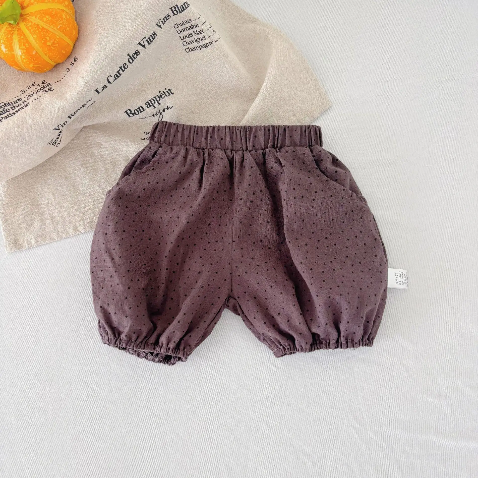 Детские шорты, хлопковые милые однотонные шорты для девочек - Фотография_3