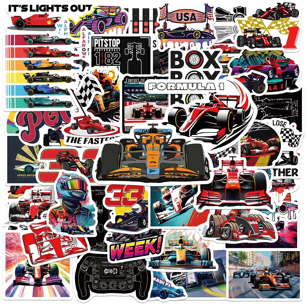 F1 формула-1 крутые скоростные гоночные наклейки для украшения мотоцикла