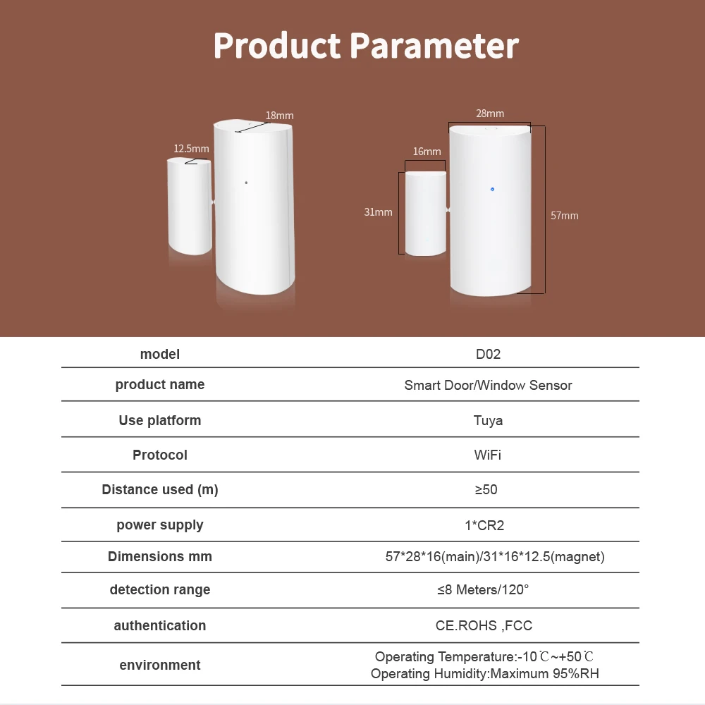 Умный датчик двери и окна tuya wi-fi - Фотография_6