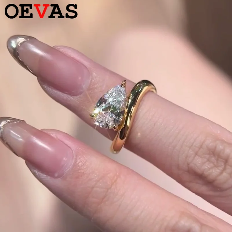Oevas 7*11 мм 3 карата d цвет капли