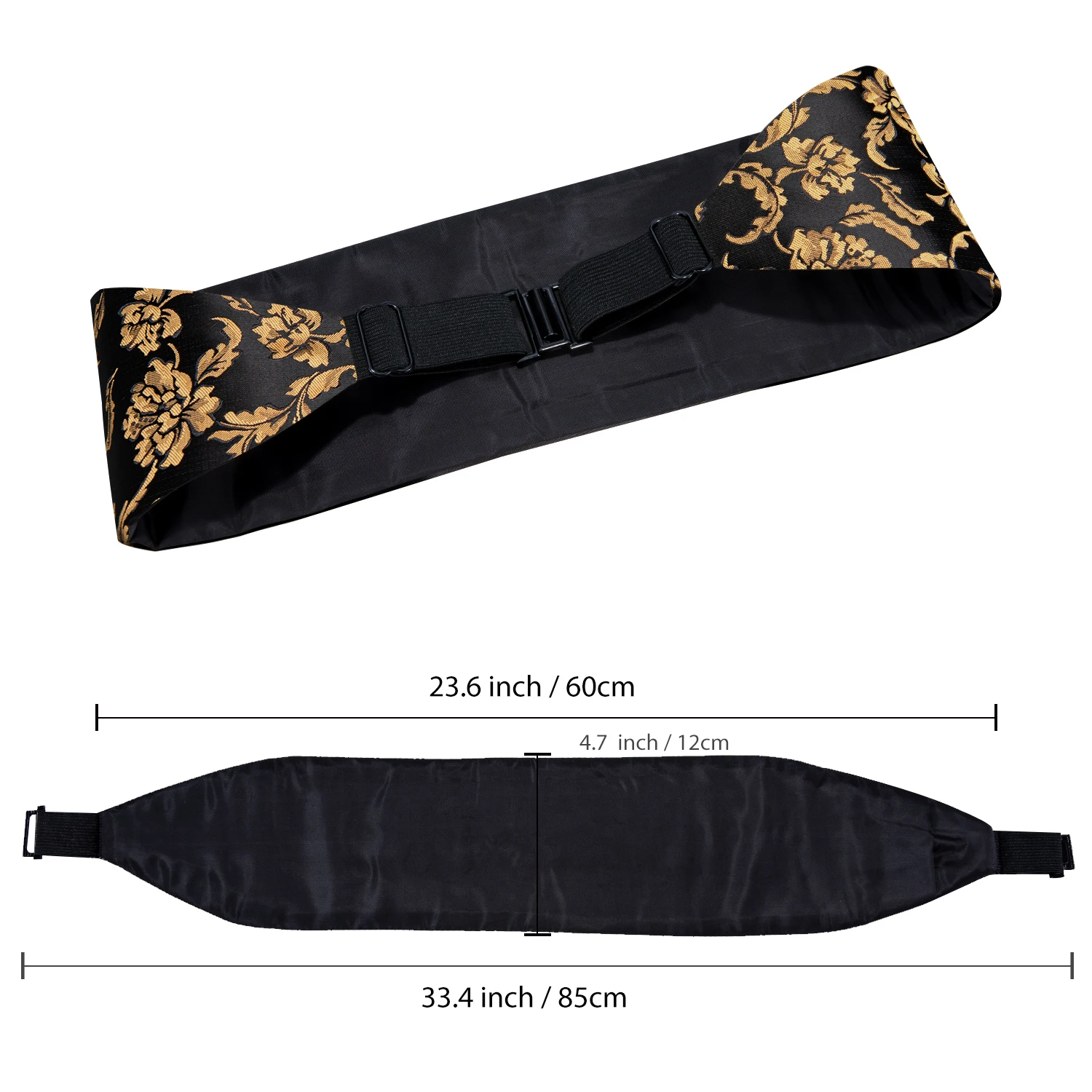 Hi-tie роскошный дизайнерский черный - Фотография_5