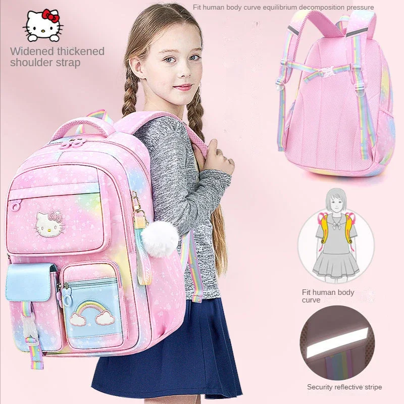 Детская школьная сумка hello kitty для учащихся начальной школы - Фотография_3