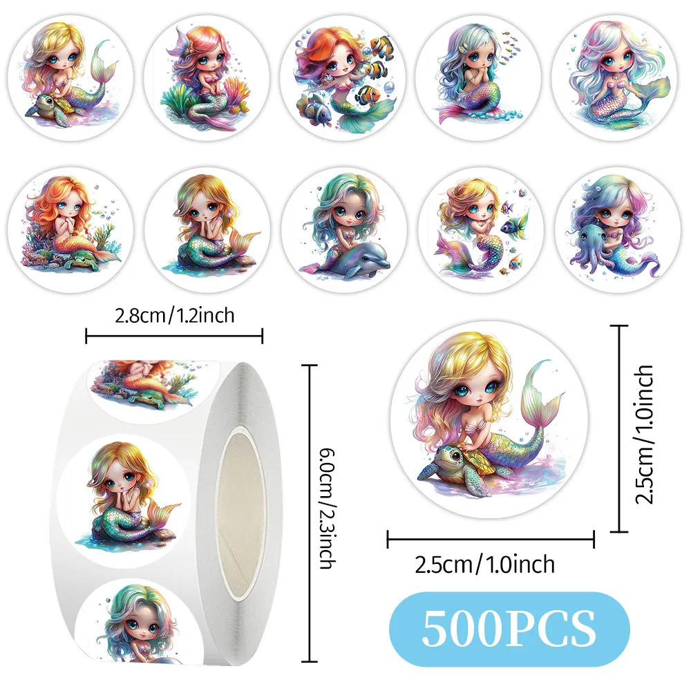 Рулонные наклейки с рисунком русалки - Фотография_6