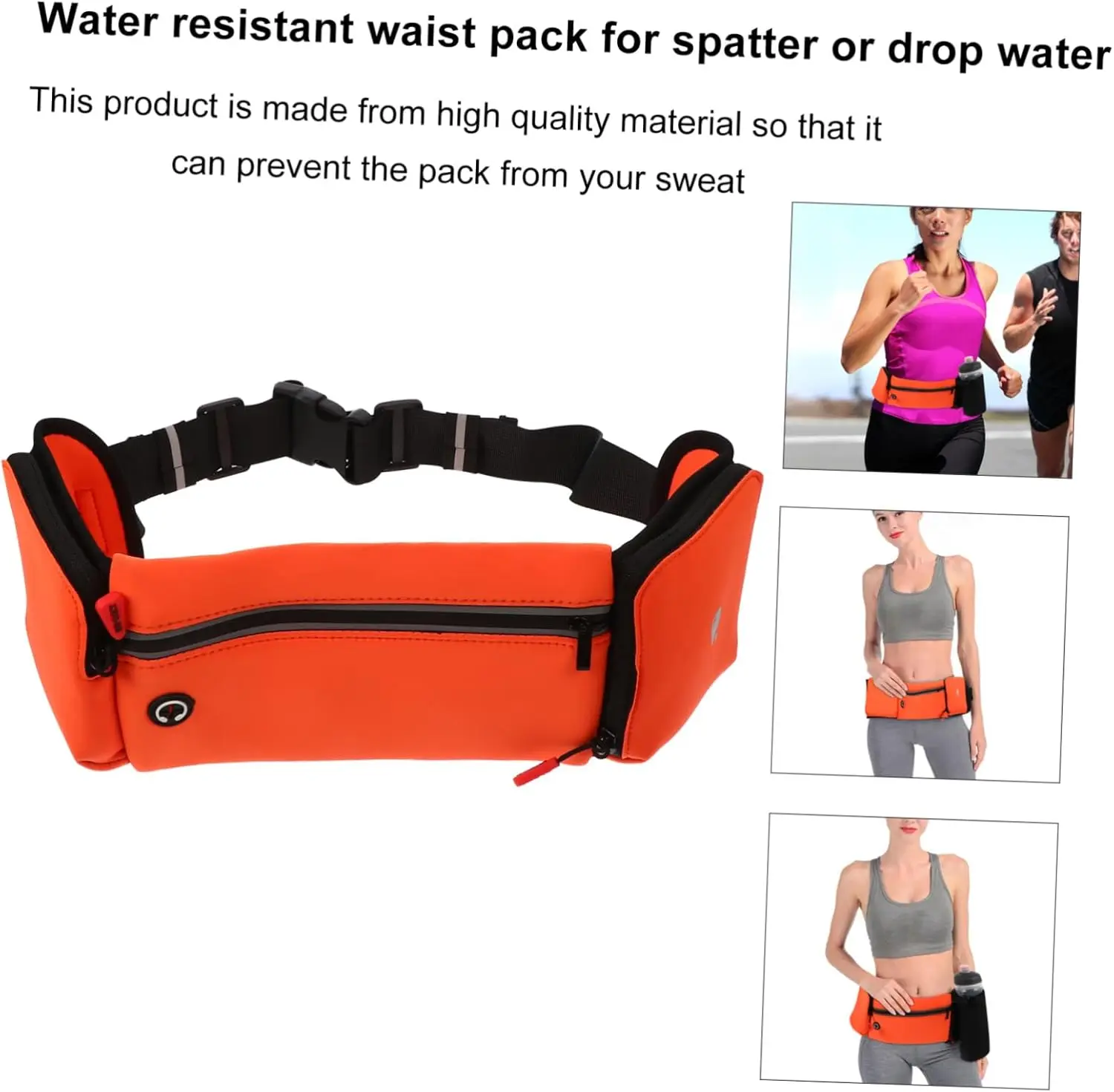 Спортивная поясная сумка mikinona с держателем для бутылки с водой - Фотография_4