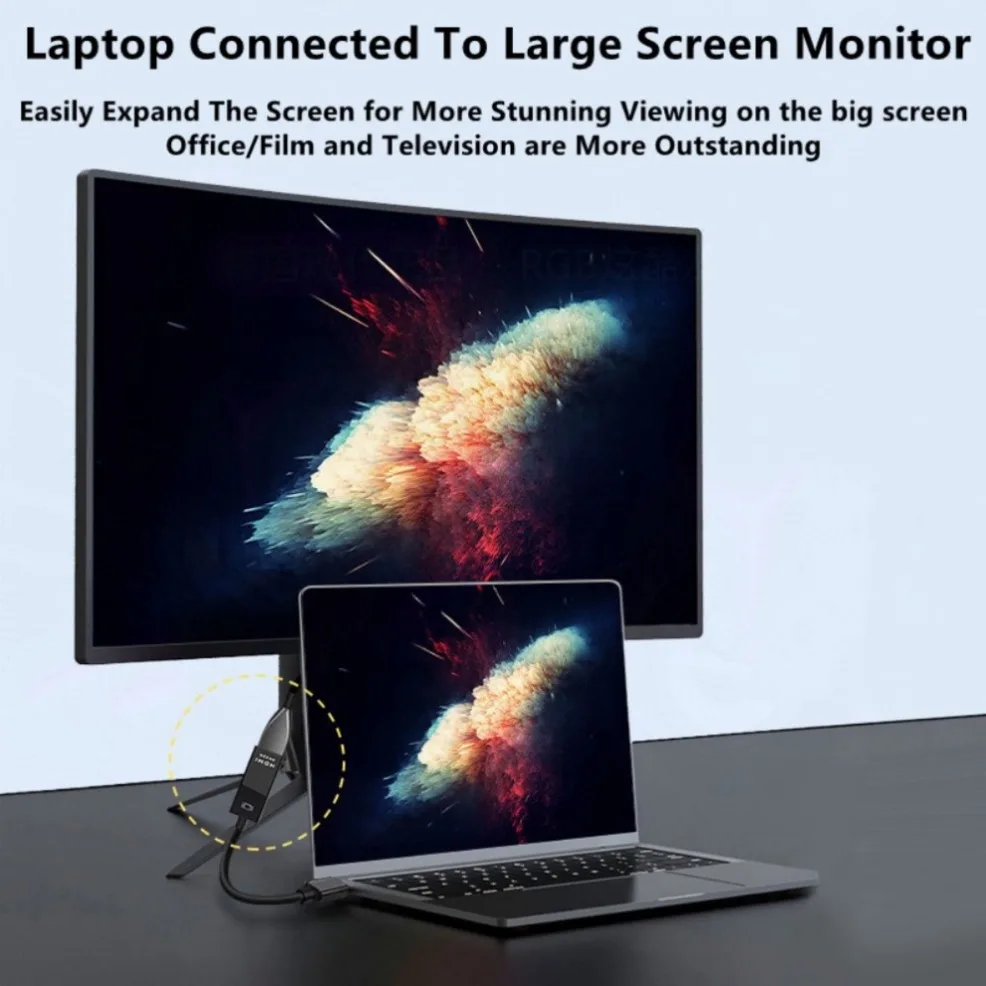 Адаптер 4k mini dp к hdmi кабель - Фотография_6