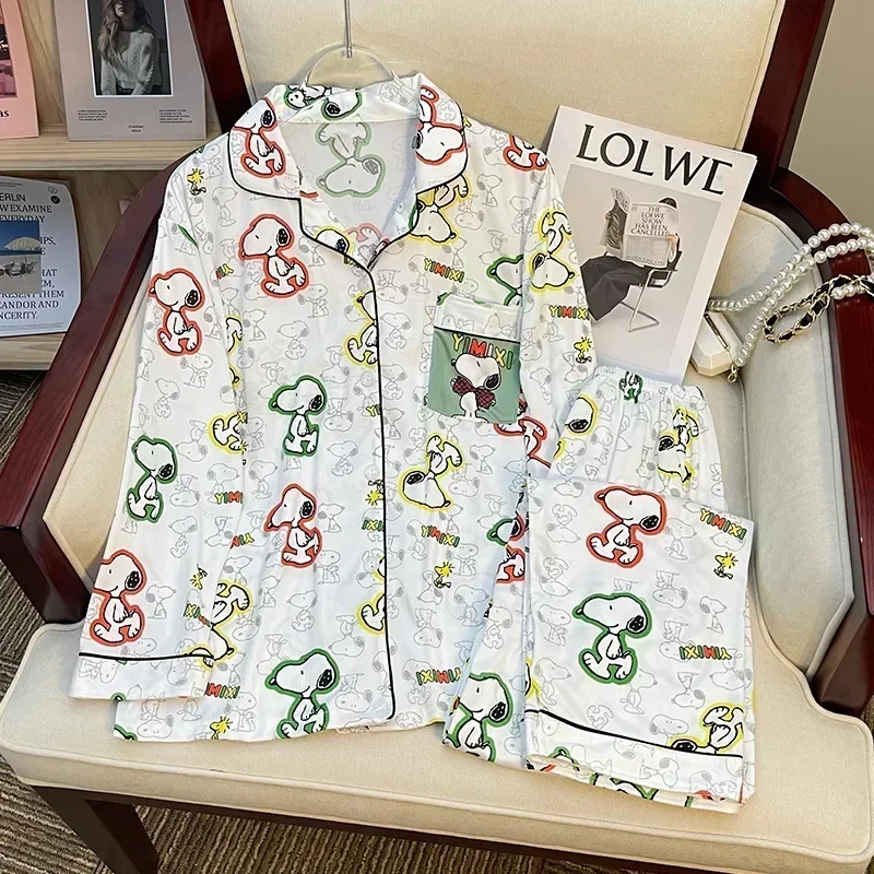 Snoopy, весенне-осенние пижамы с героями мультфильмов - Фотография_5