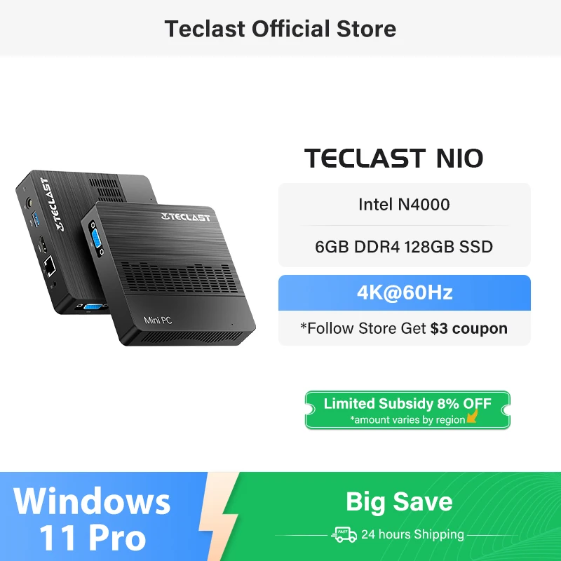 Teclast n10 мини-пк intel n4000