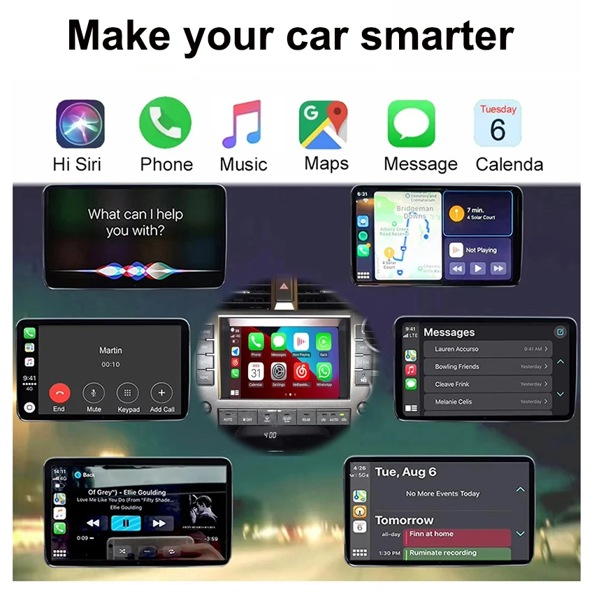 Беспроводной carplay android auto - Фотография_3