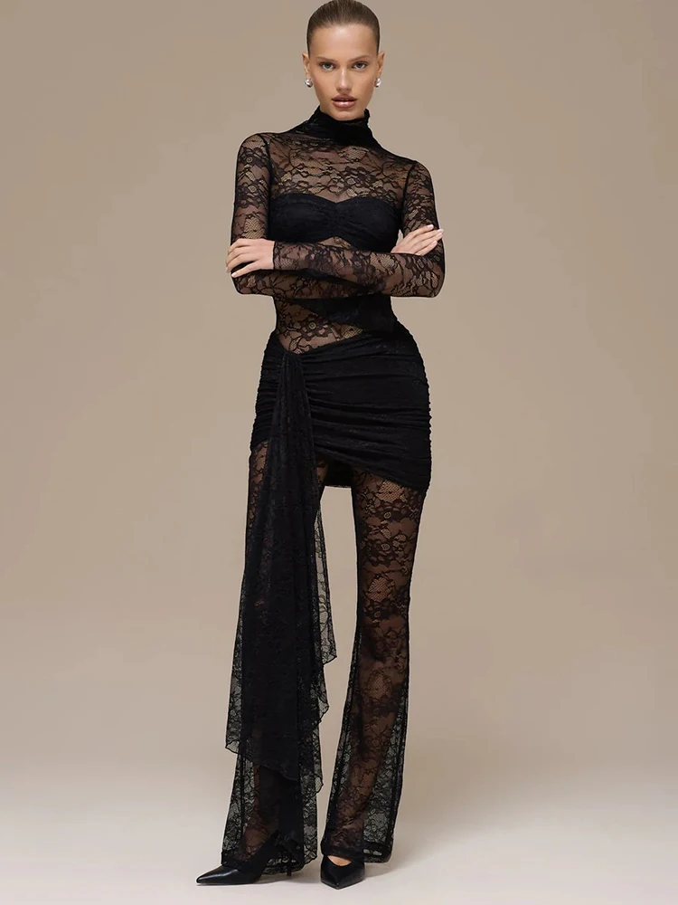 Oniflyme кружевной лоскутный прозрачный - Фотография_5