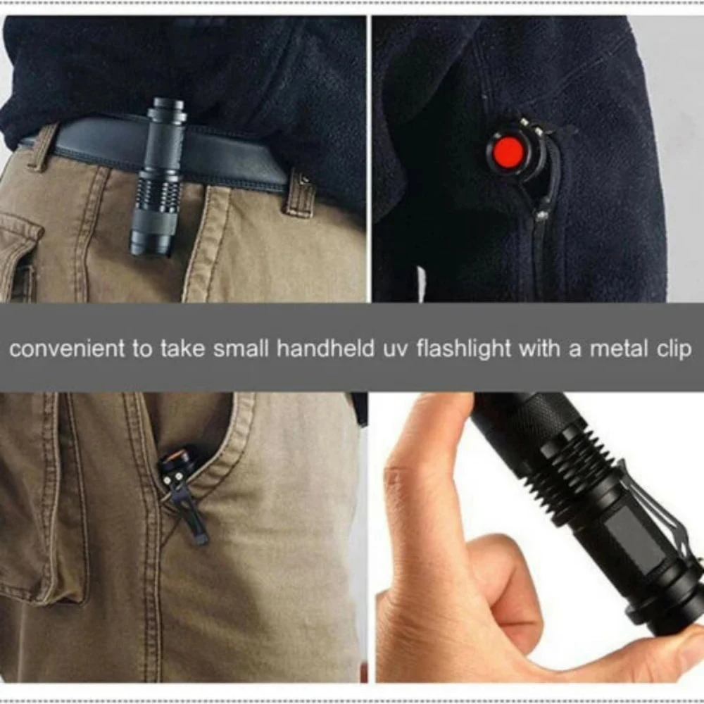 Мини уф-фонарик светодиодный ультрафиолетовый - Фотография_6