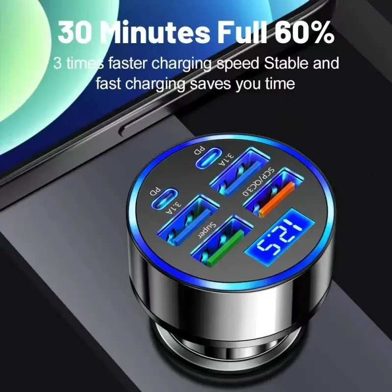Uyuxio 6 в 1 usb c автомобильное - Фотография_3