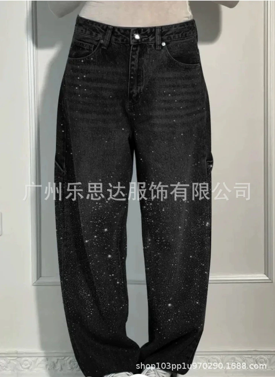 High street y2k яркие джинсы с - Фотография_4