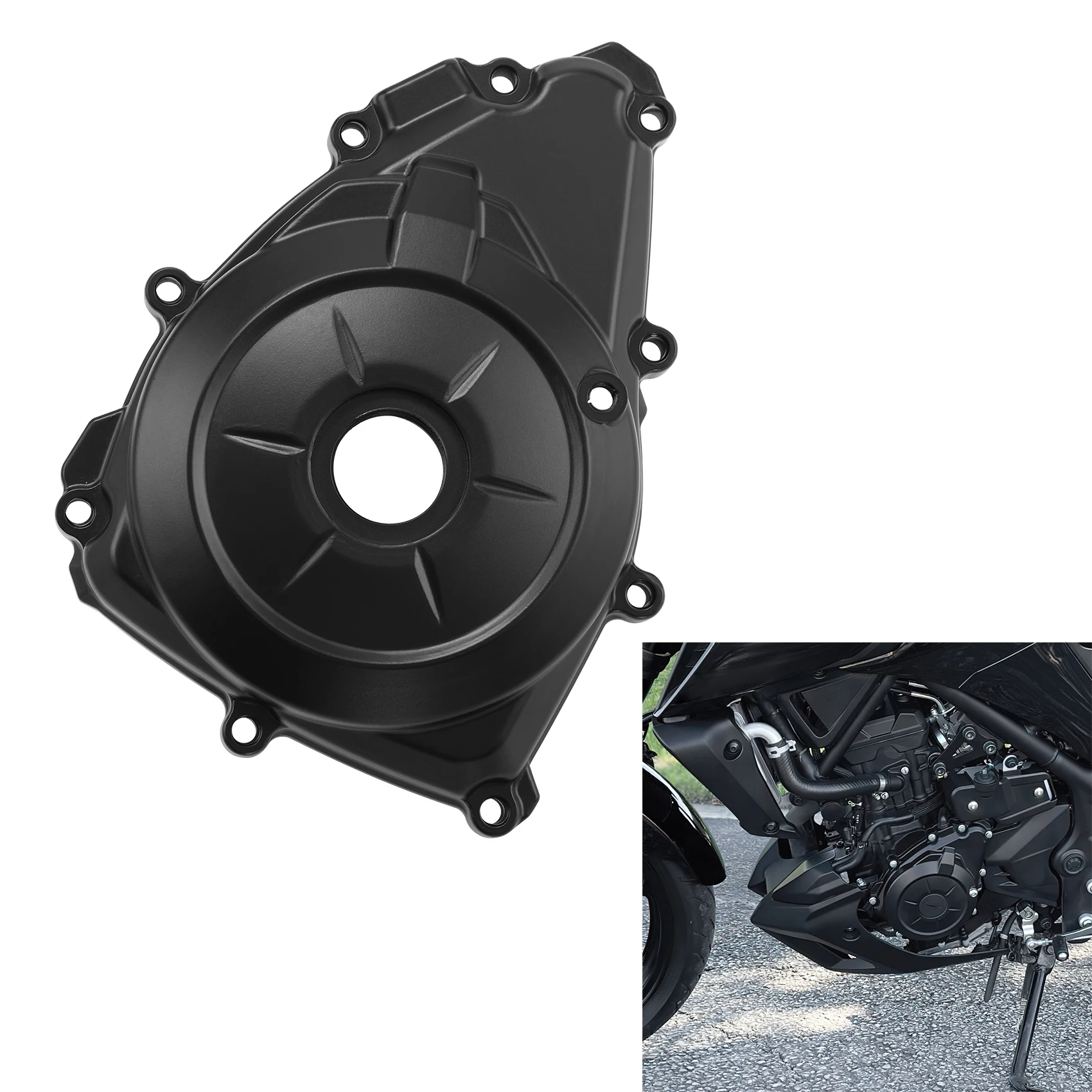 Магнитная крышка статора с левой стороны мотоцикла