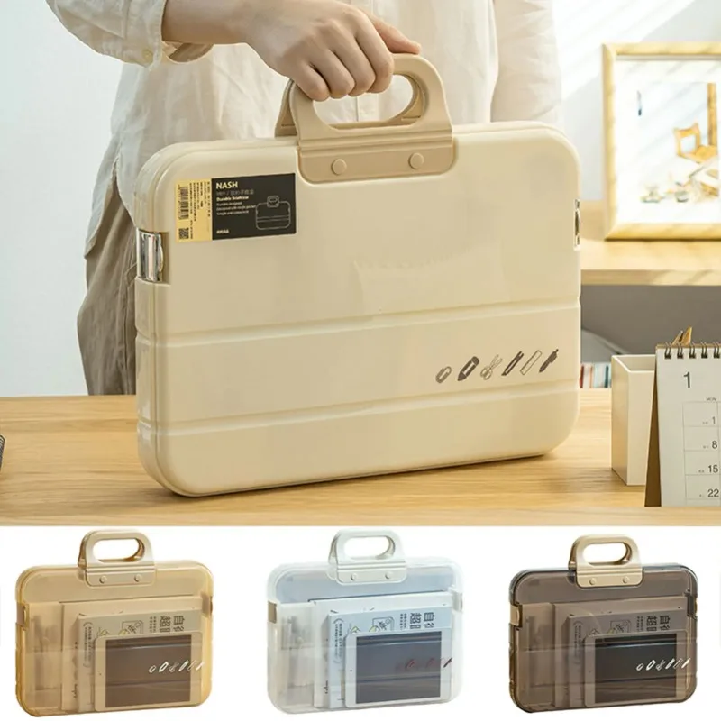 Пластиковая папка для файлов формата а4 с ручкой-застежкой