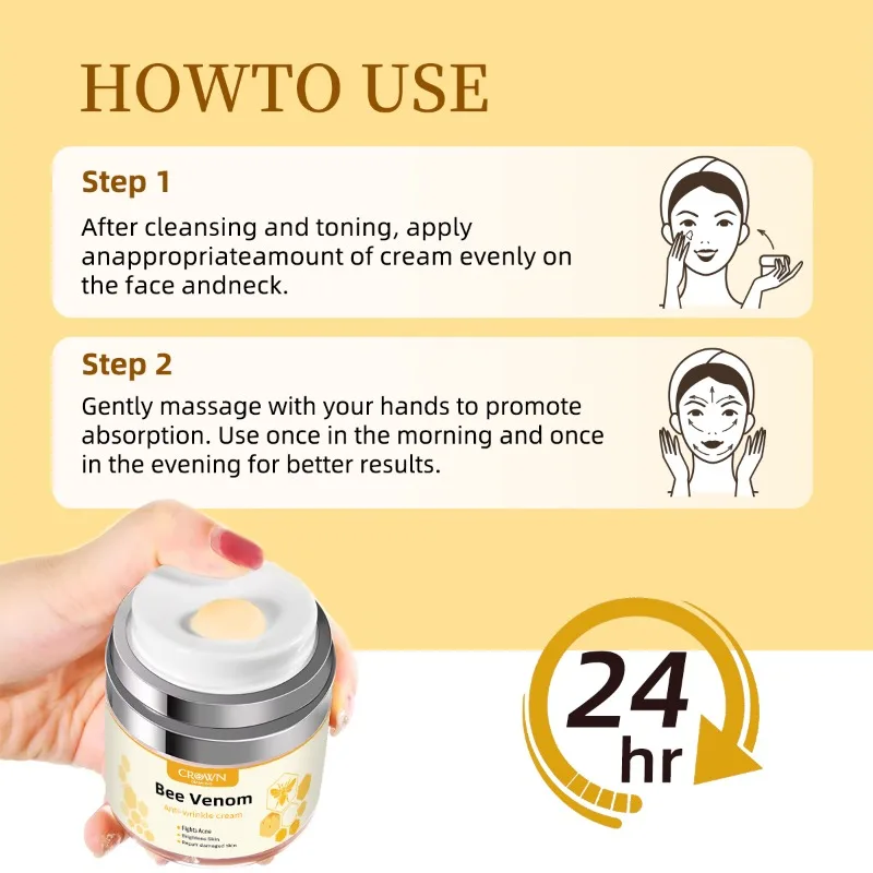 Крем для лица с короной и бриллиантами и медом - Фотография_6