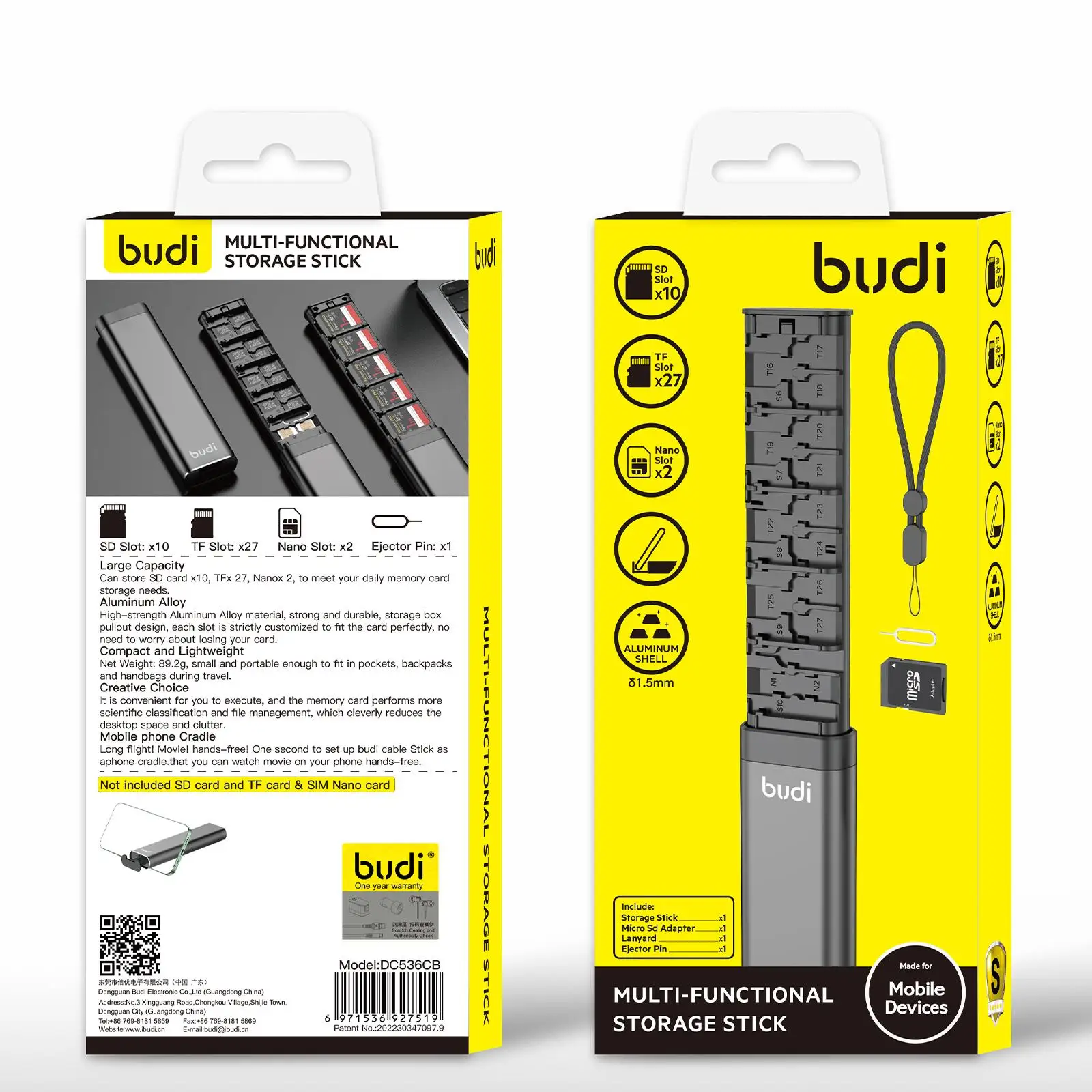 Многофункциональная палка для хранения budi sdxc sdhc tf sim-карта - Фотография_6