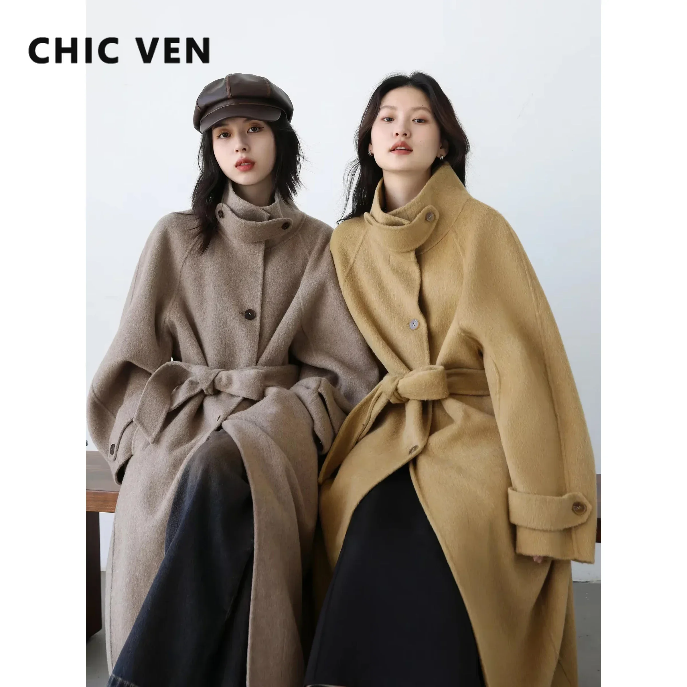 Chic ven корейское женское шерстяное
