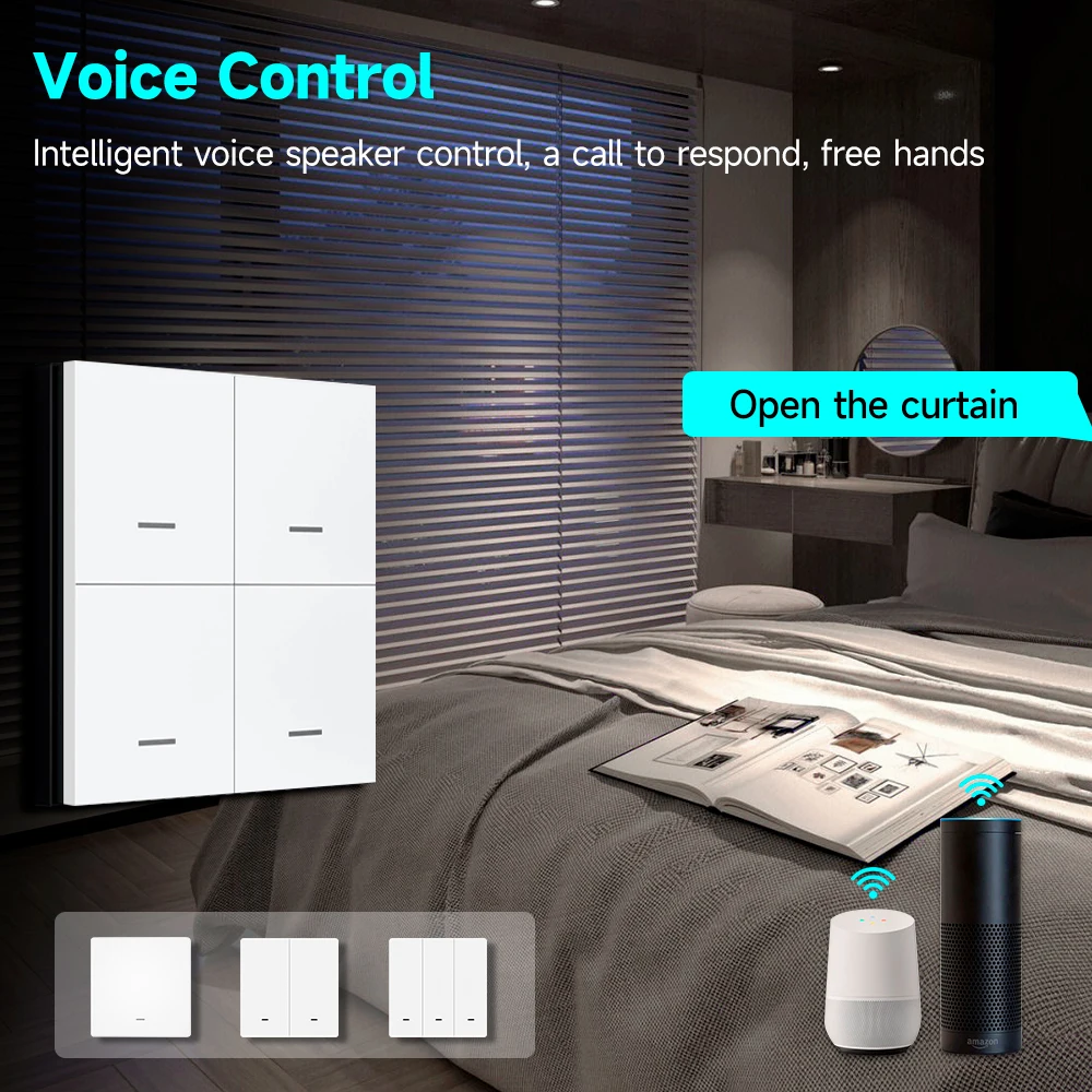 Умный переключатель сцен tuya zigbee 3 - Фотография_4