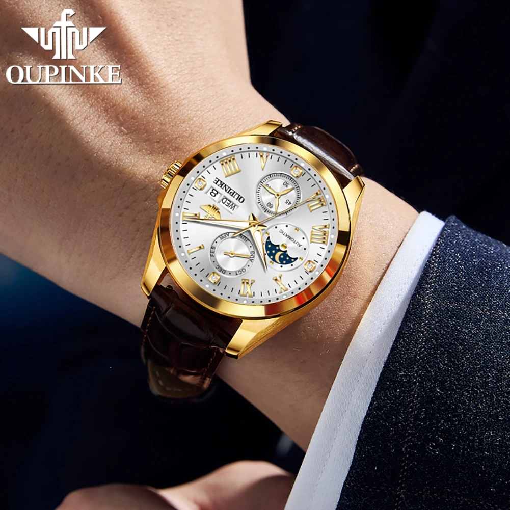 Oupinke мужские часы повседневные - Фотография_4