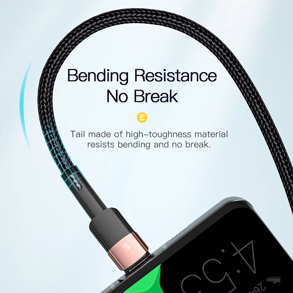 Кабель зарядный essager 7a usb type-c - Фотография_5