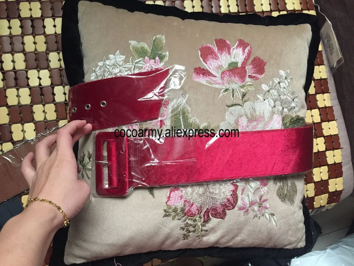 Женский бархатный ремень - Фотография_2