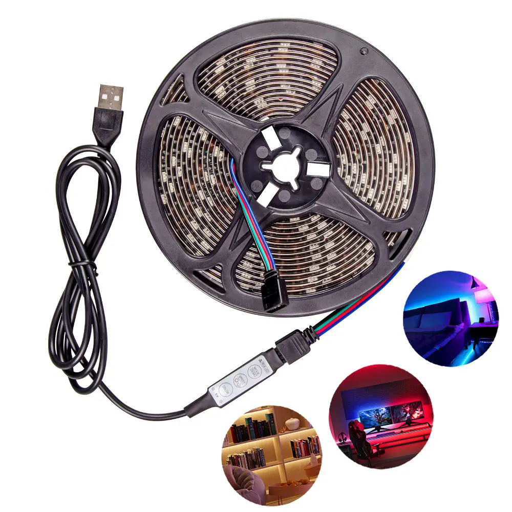 Светодиодная лента rgb 5 в 5050 smd