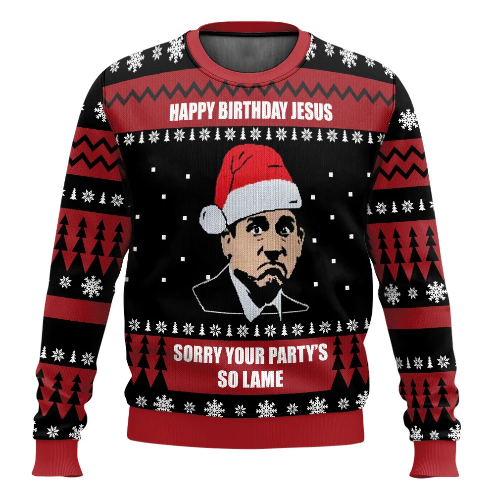 Свитер false the office ugly merry christmas 2025