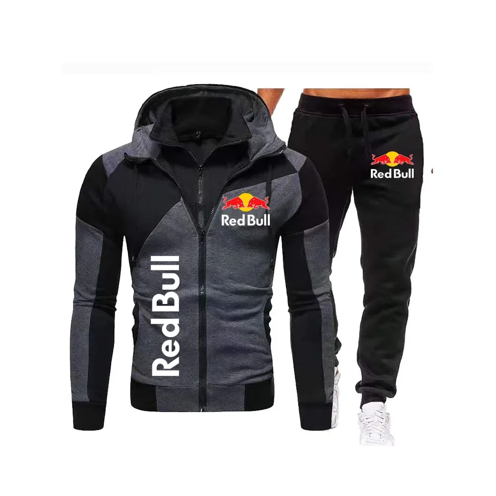 Мужской модный свитер с капюшоном red bull - Фотография_2