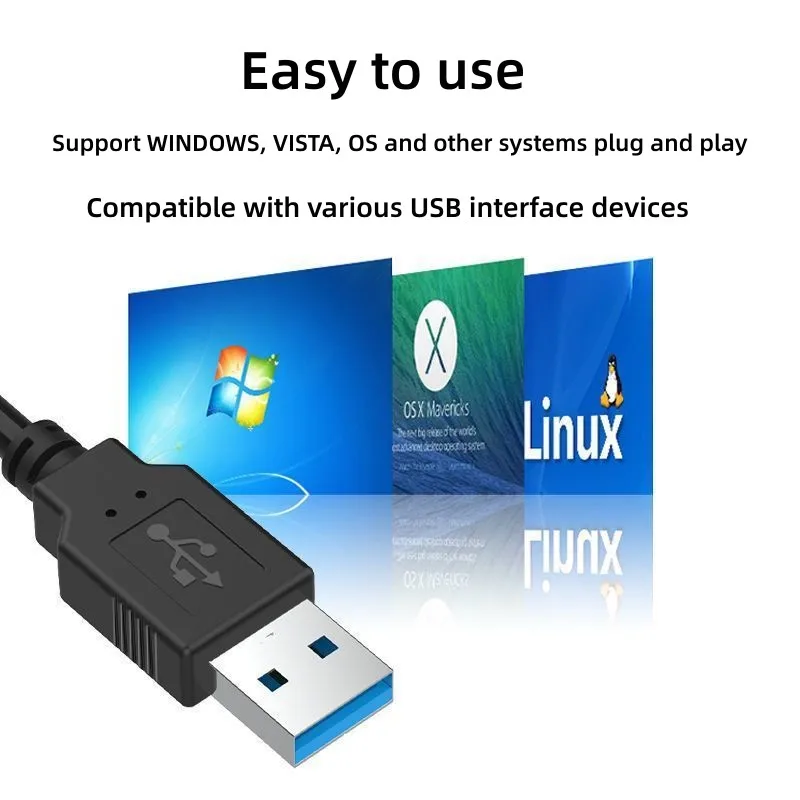 Портативный 4-портовый концентратор usb 3.0 - Фотография_3