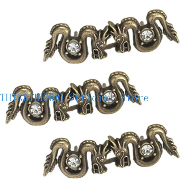 39bb 3pcs vintage dragon taist