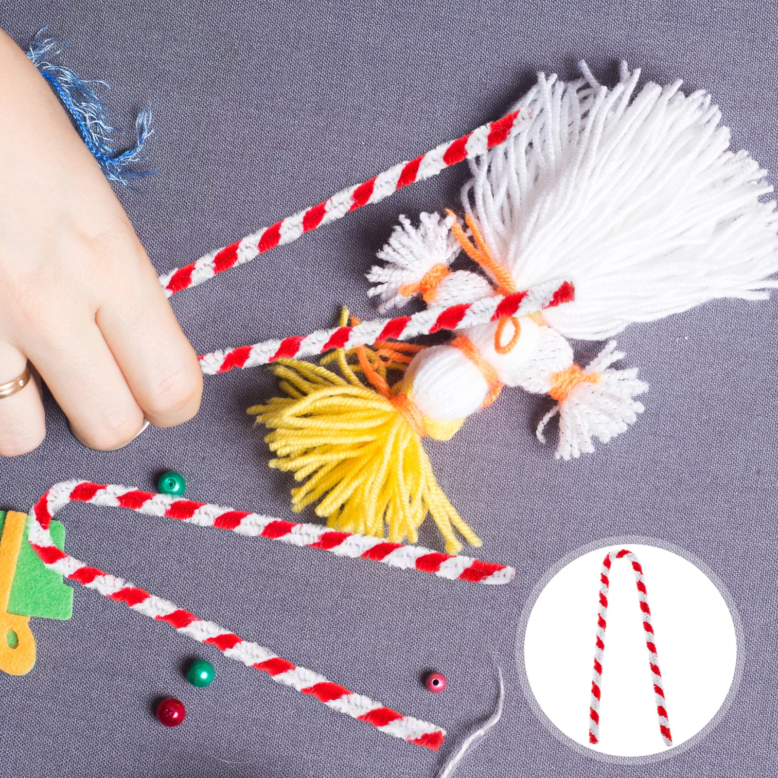 Двухцветные гибкие стебли из синели своими руками для детей