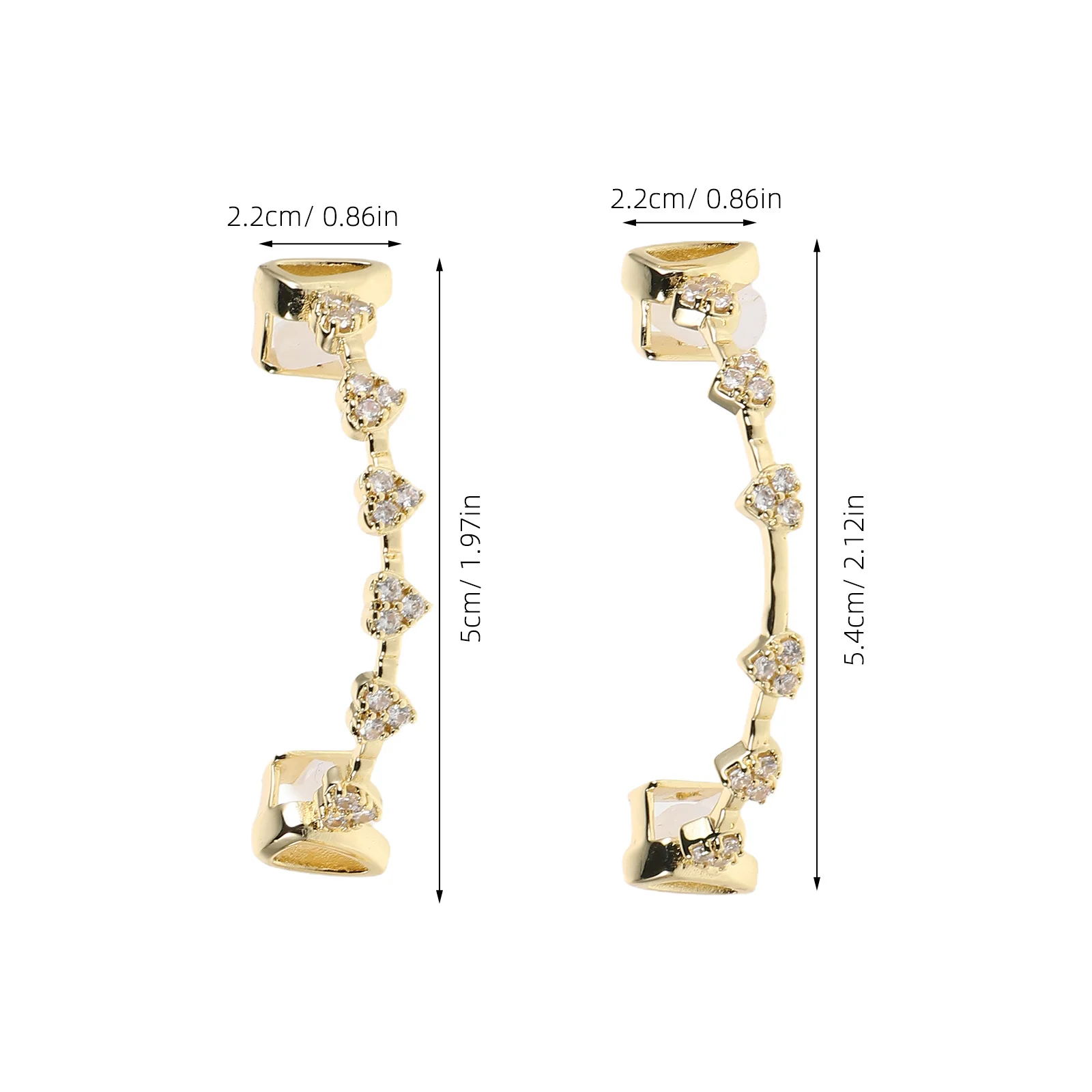 1 комплект, позолоченные стразы - Фотография_6