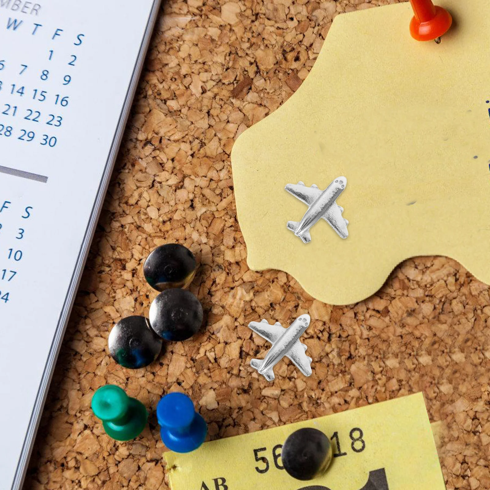 Серебряные кнопки в виде самолета - Фотография_5