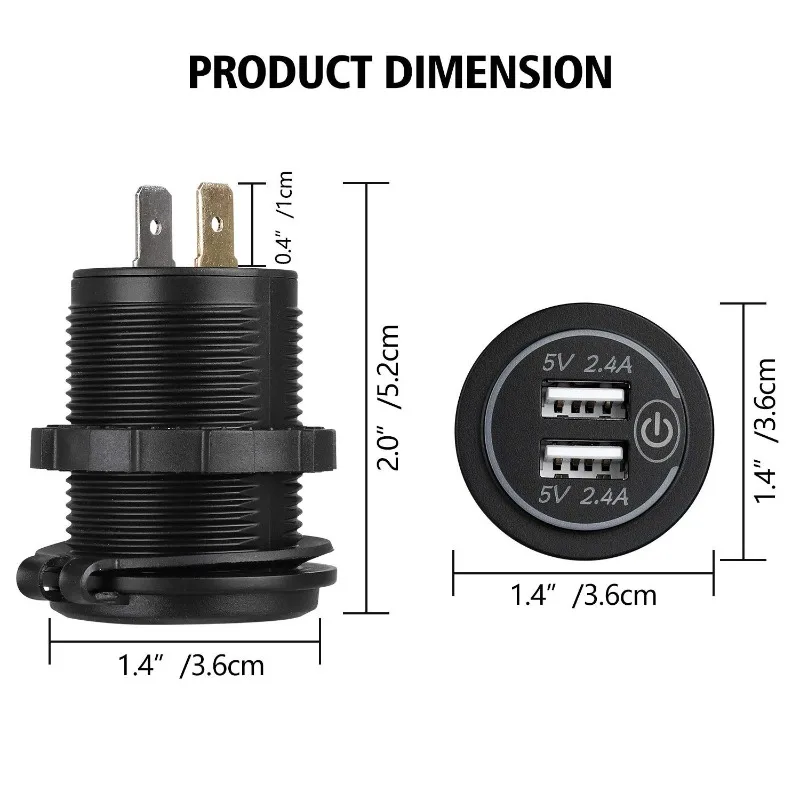 Автомобильное зарядное устройство с сенсорным управлением - Фотография_3