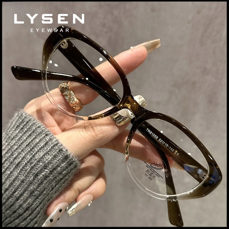 Lysen модные овальные очки с защитой от синего света для близорукости - Фотография_3